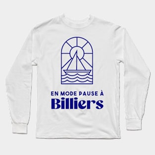 Billiers in pause mode - Brittany Morbihan 56 Sea Holidays Beach Long Sleeve T-Shirt